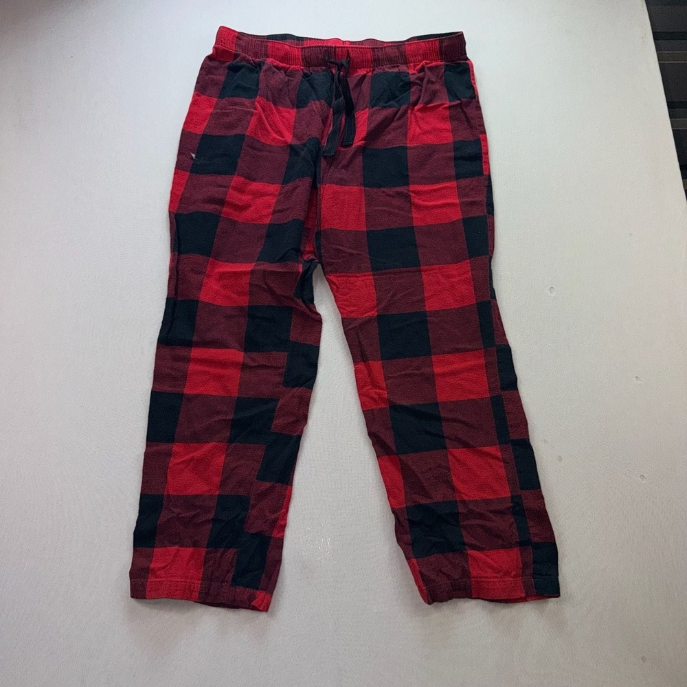 Old Navy Red and Black Buffalo Check Flannel Pajama Pants